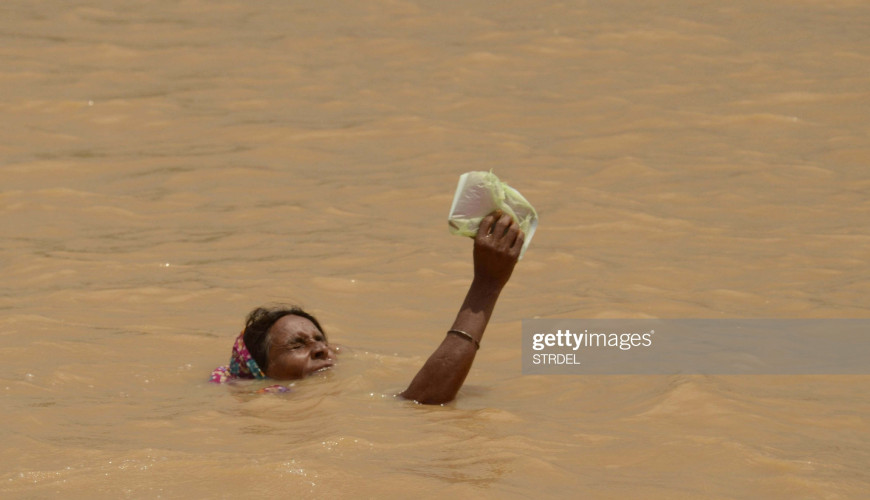 حقيقة صورة جريدة الدستور عن فيضان السودان