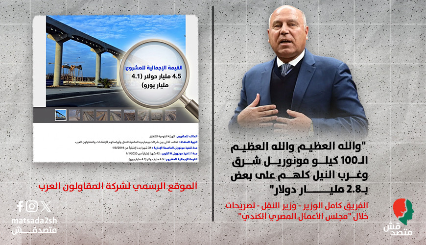 أيهما أدق؟.. تصريحات حكومية تناقض بيانات شركة “المقاولون العرب” الحكومية